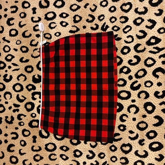 Red and Black Gingham Mini Skirt - Picture 7 of 7